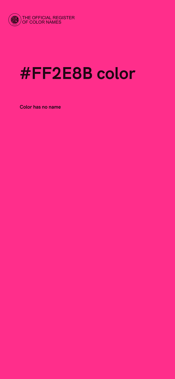 #FF2E8B color image