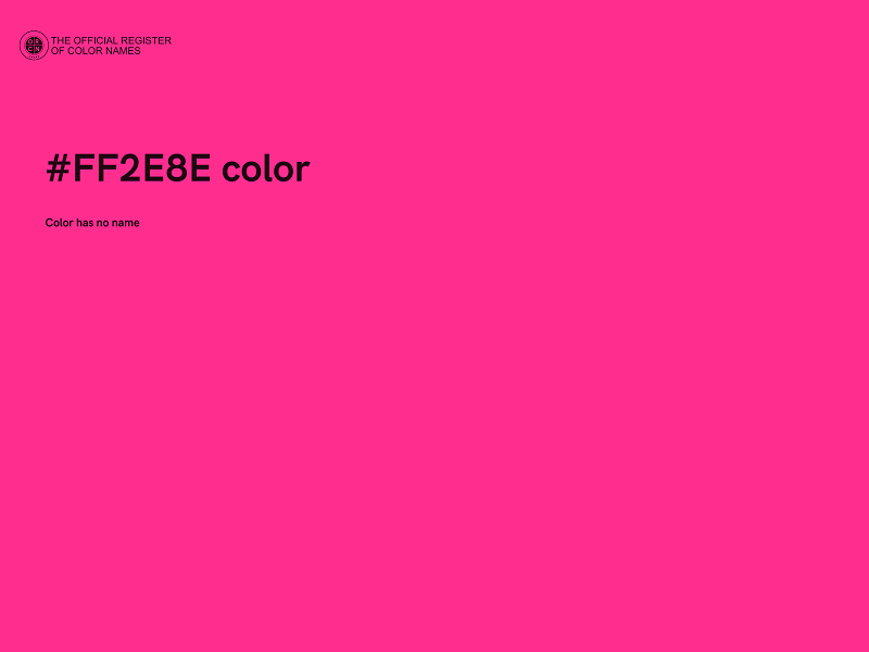 #FF2E8E color image