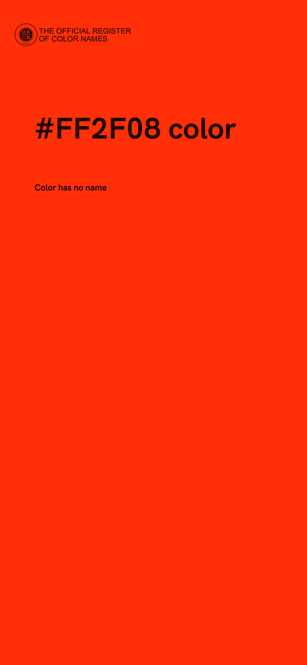 #FF2F08 color image