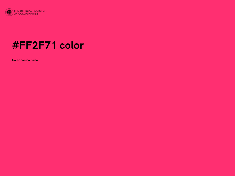 #FF2F71 color image