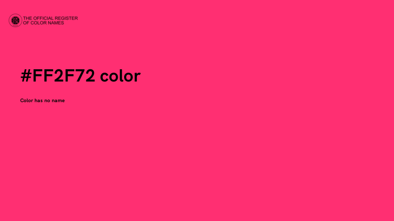 #FF2F72 color image
