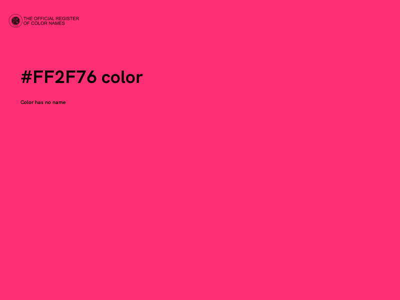 #FF2F76 color image