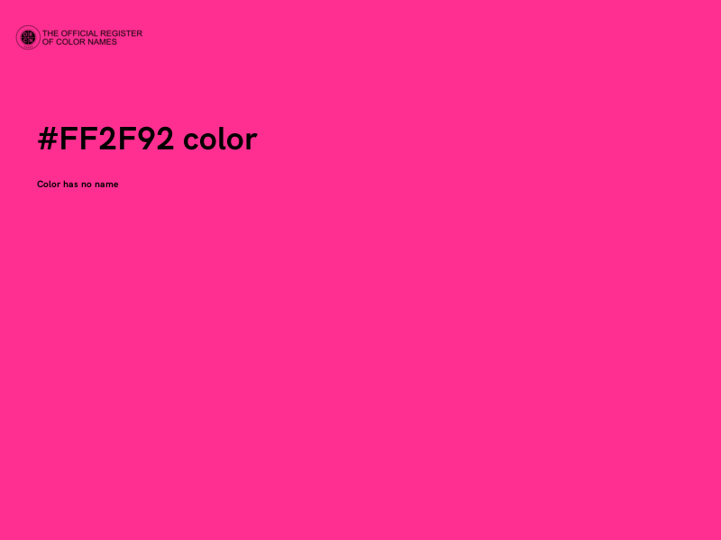 #FF2F92 color image