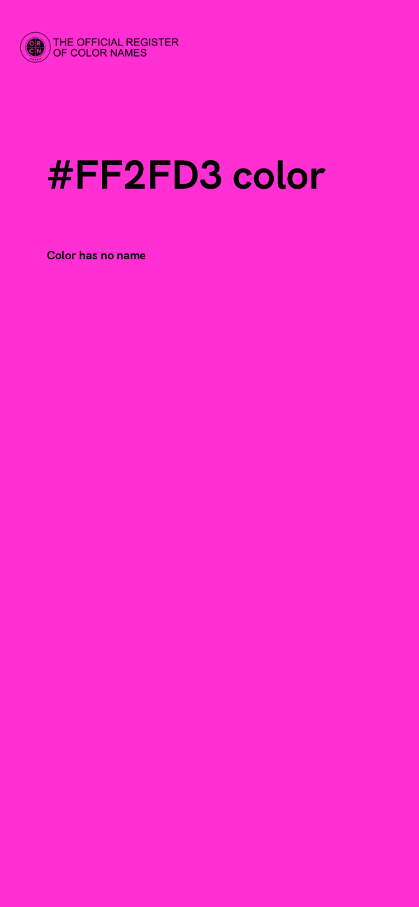 #FF2FD3 color image