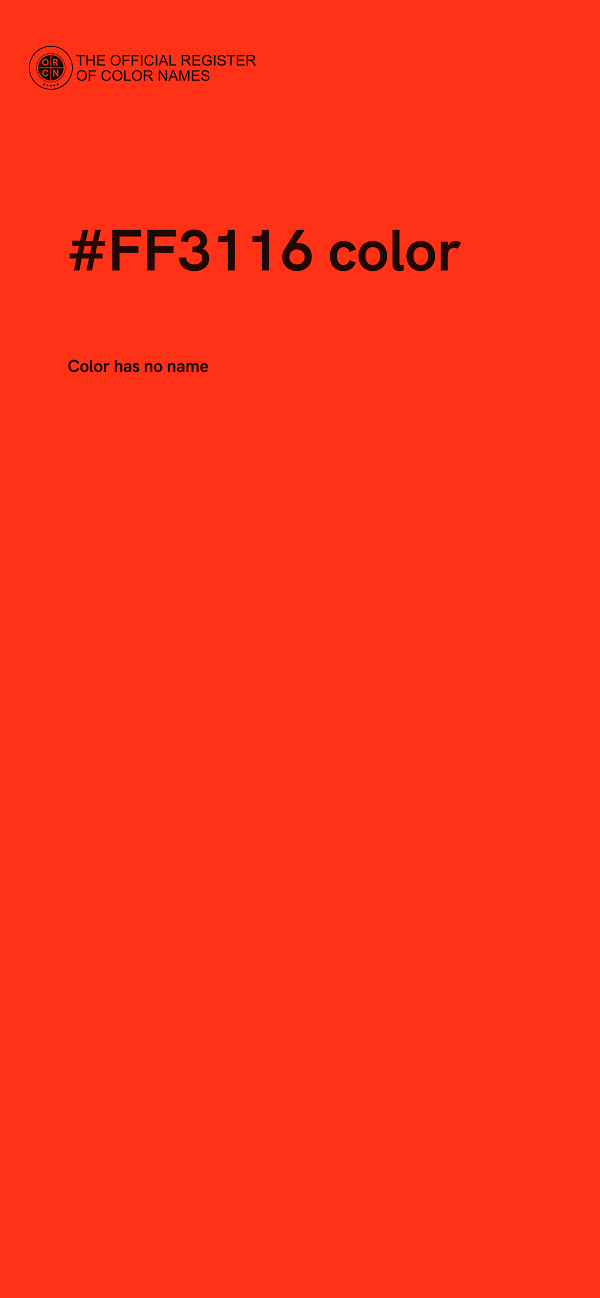 #FF3116 color image