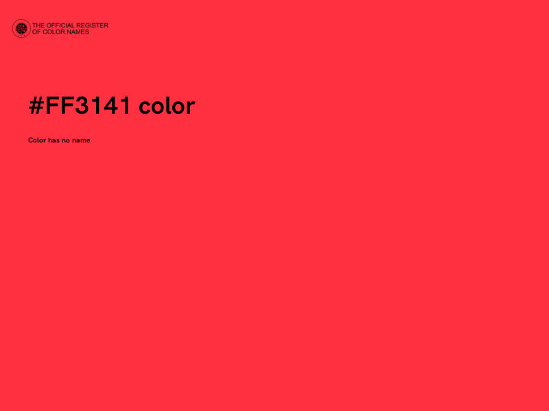 #FF3141 color image