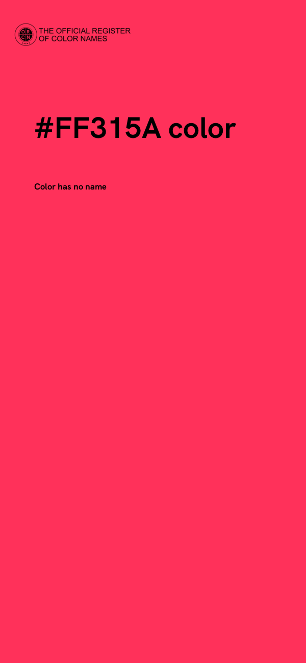 #FF315A color image