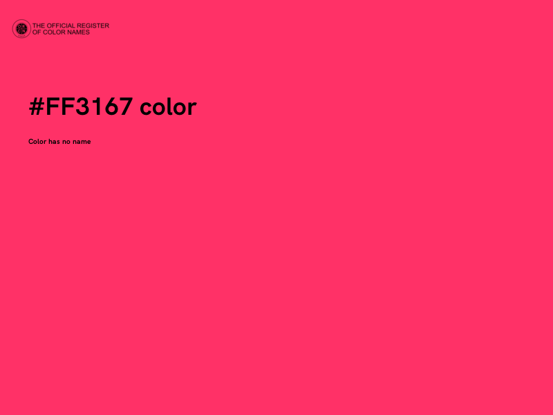 #FF3167 color image