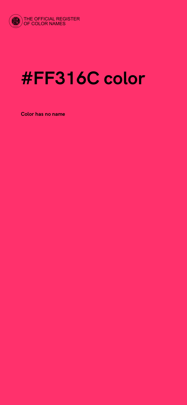 #FF316C color image