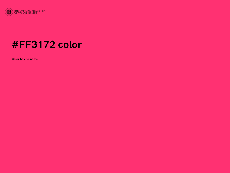 #FF3172 color image