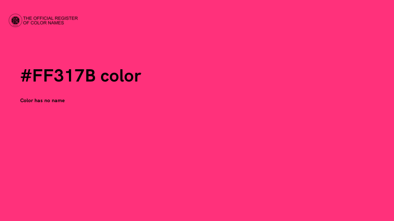 #FF317B color image