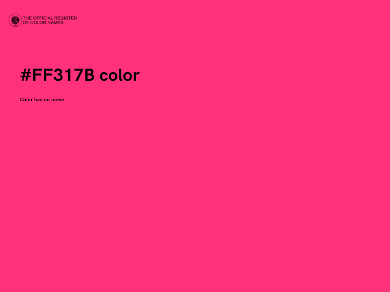 #FF317B color image