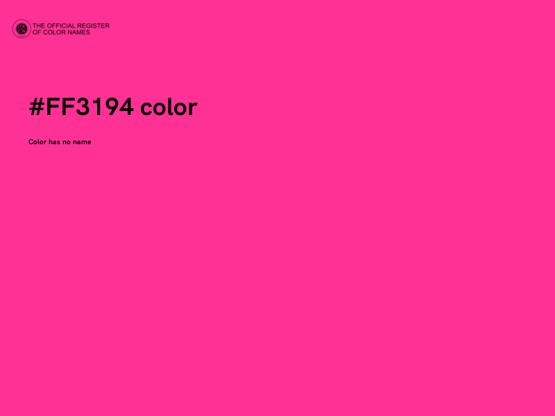 #FF3194 color image