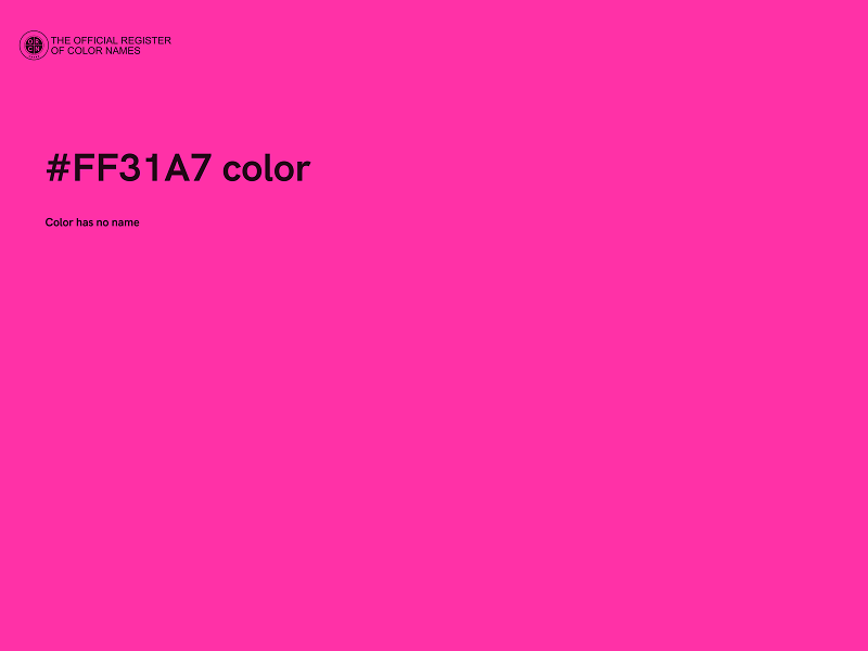 #FF31A7 color image