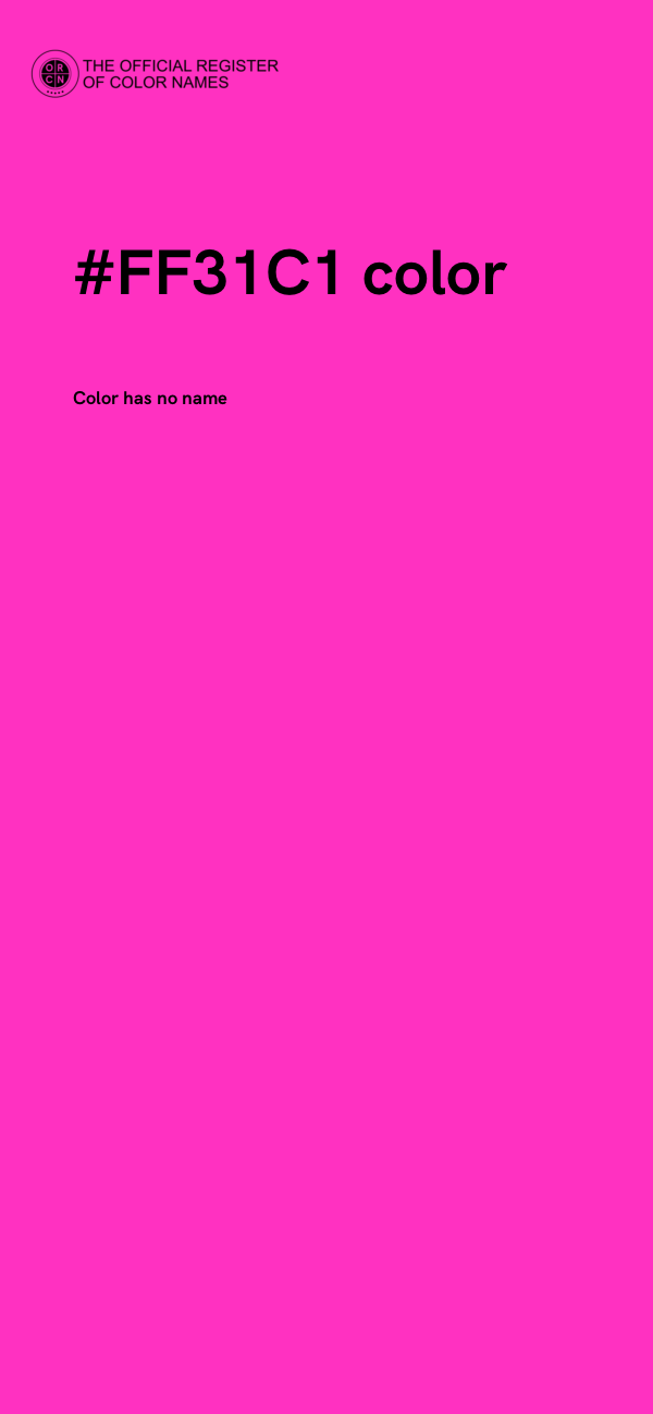 #FF31C1 color image