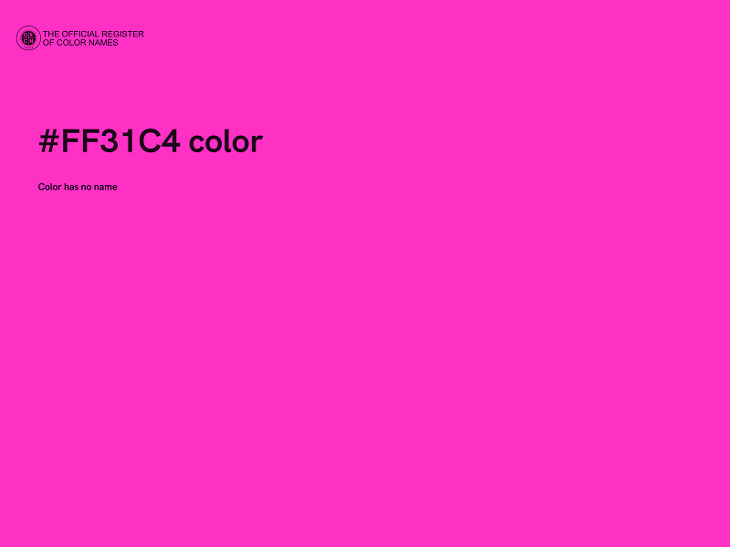 #FF31C4 color image