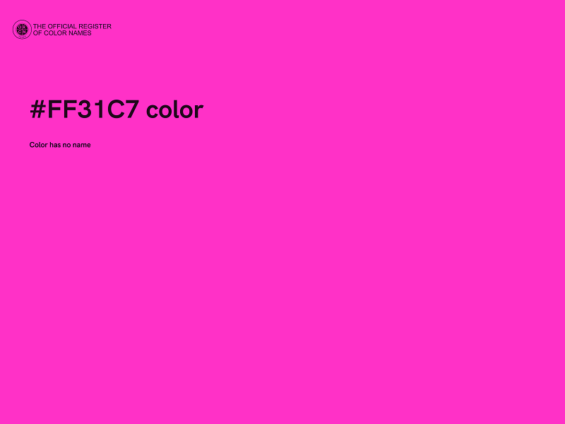 #FF31C7 color image