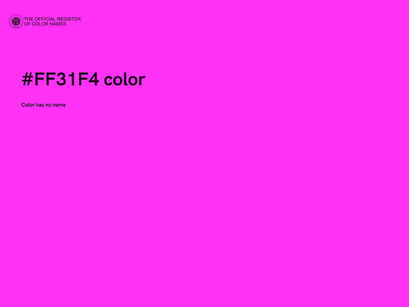 #FF31F4 color image