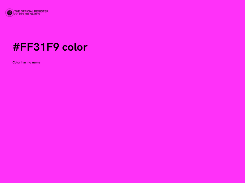 #FF31F9 color image