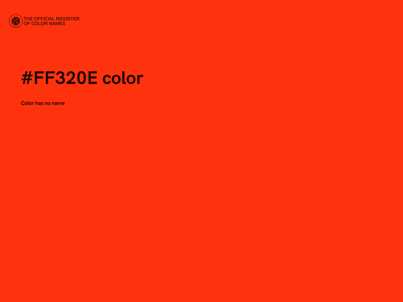 #FF320E color image