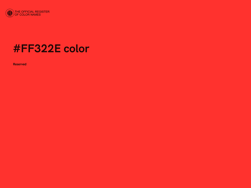 #FF322E color image