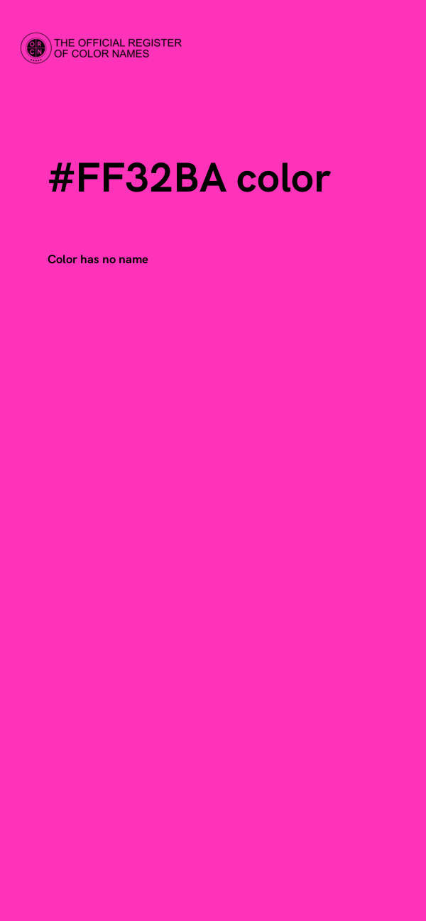 #FF32BA color image