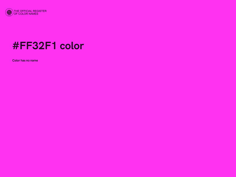 #FF32F1 color image