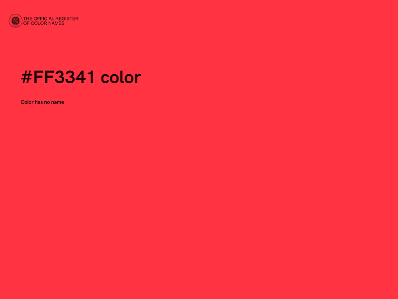 #FF3341 color image