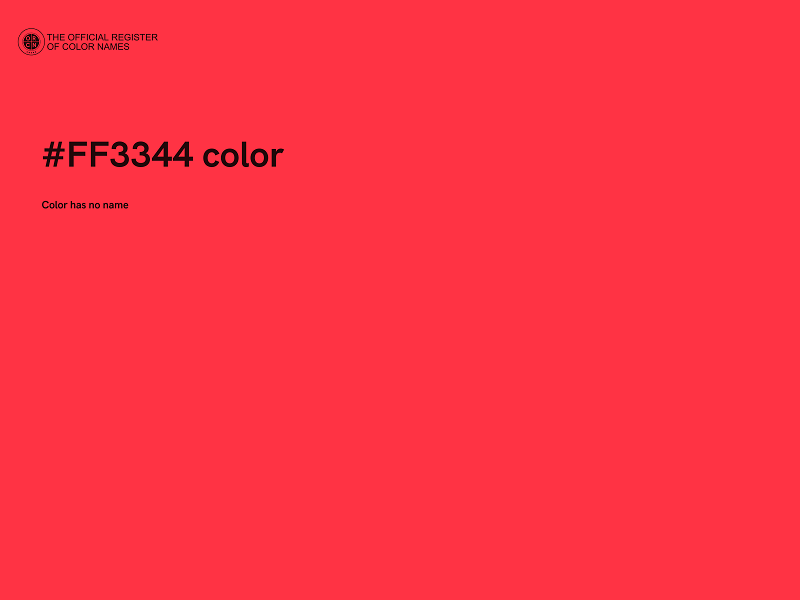 #FF3344 color image