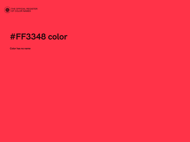 #FF3348 color image