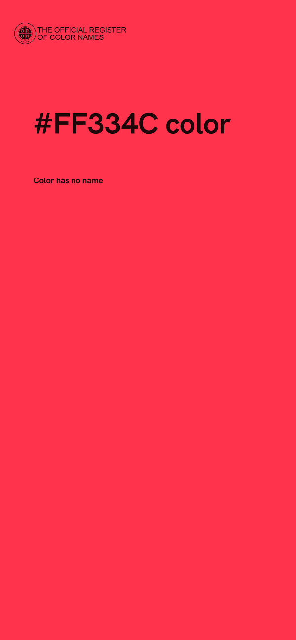 #FF334C color image