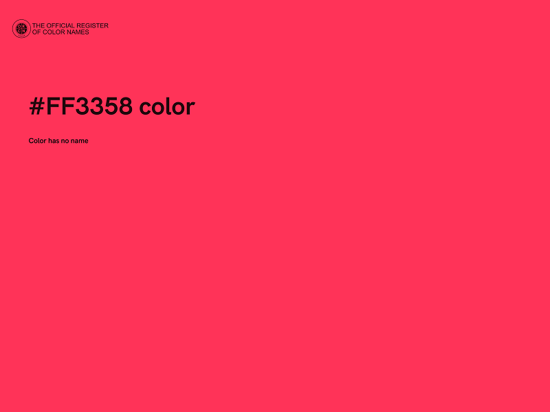 #FF3358 color image