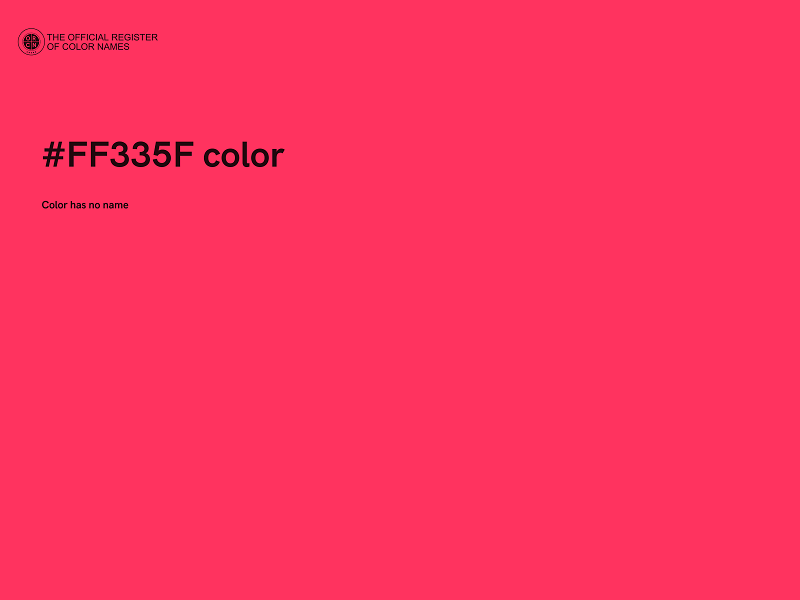 #FF335F color image