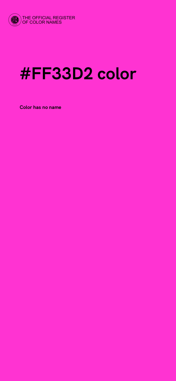 #FF33D2 color image