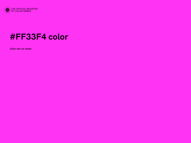 #FF33F4 color image