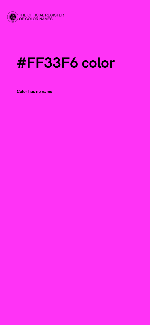 #FF33F6 color image
