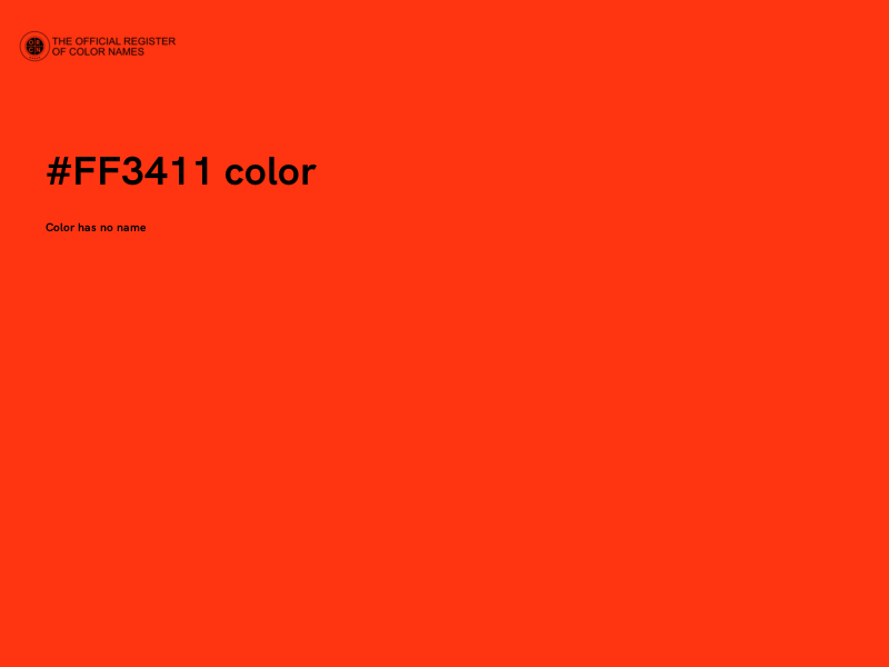 #FF3411 color image