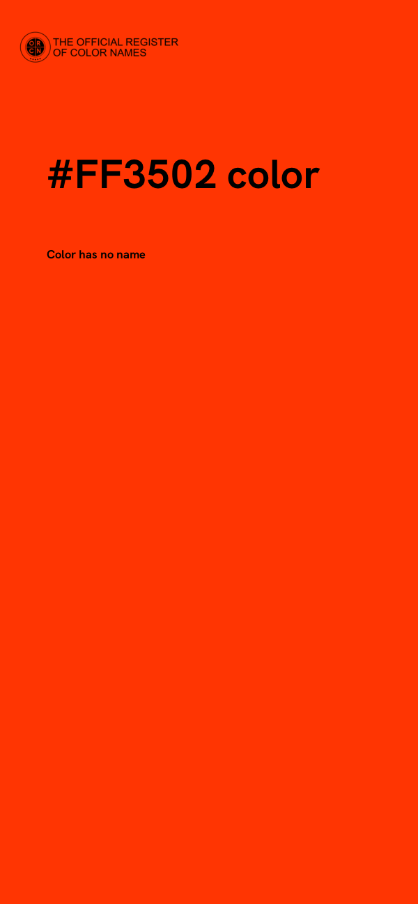#FF3502 color image