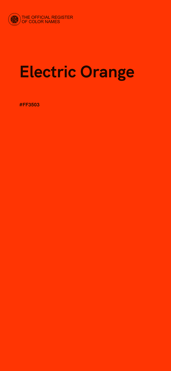 #FF3503 - Electric Orange color image