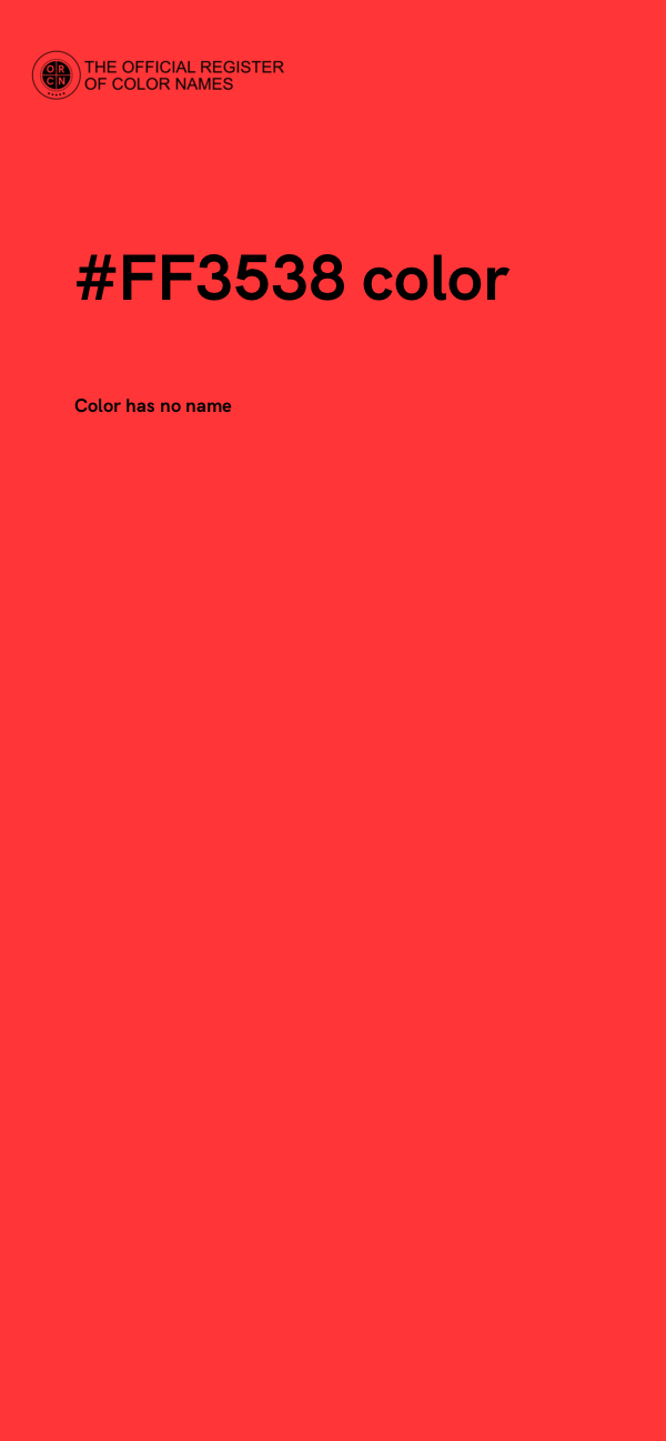 #FF3538 color image