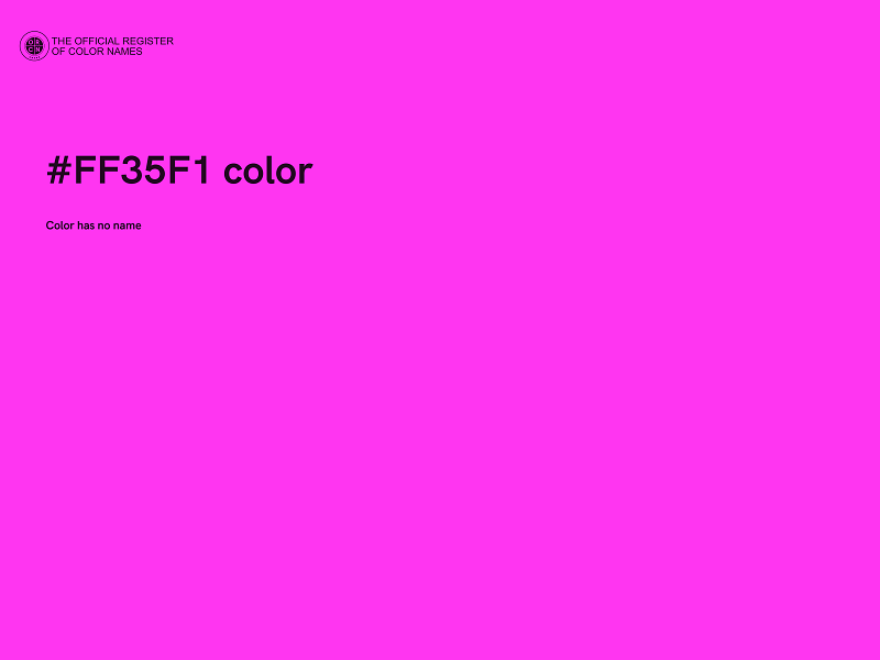 #FF35F1 color image