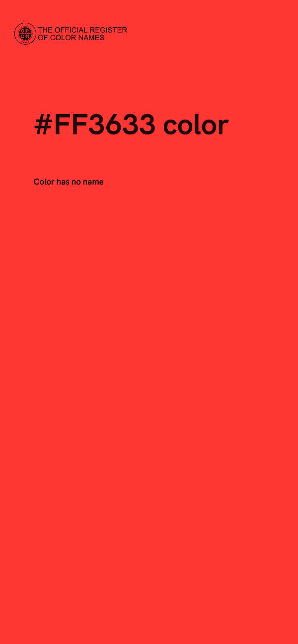 #FF3633 color image