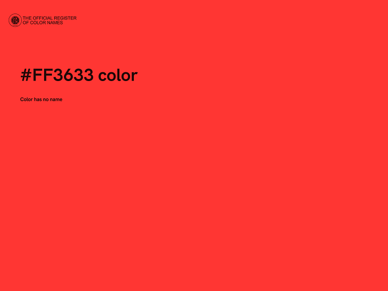 #FF3633 color image