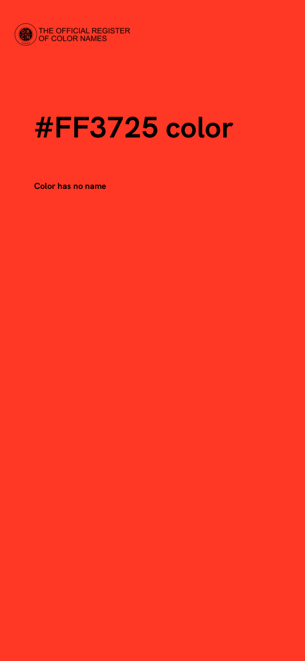 #FF3725 color image