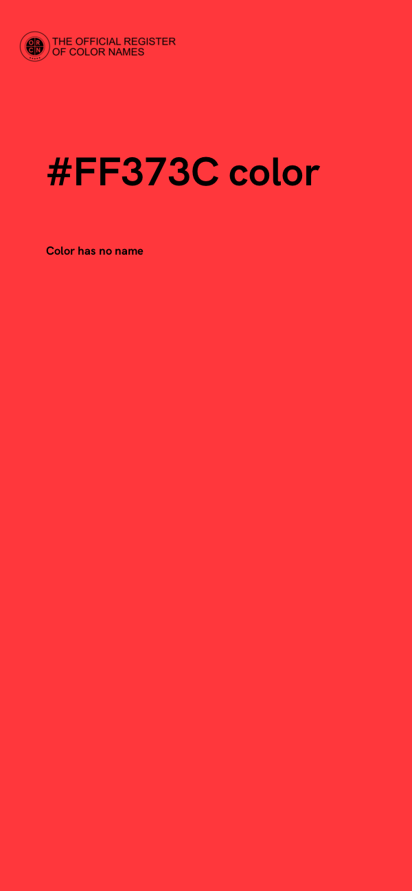 #FF373C color image