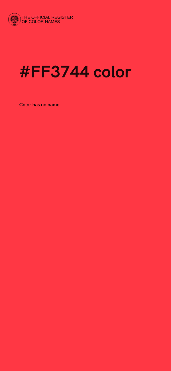#FF3744 color image