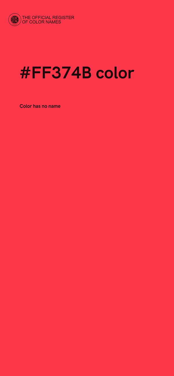 #FF374B color image