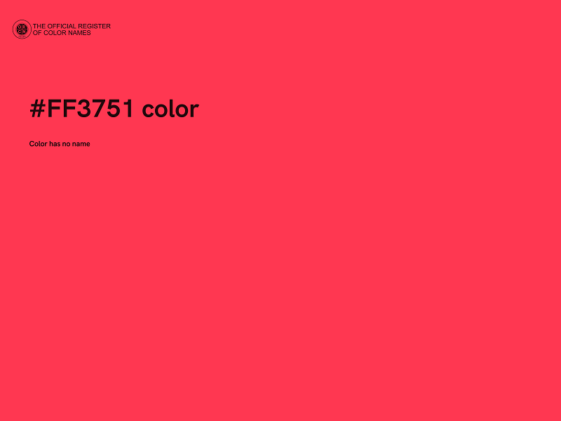 #FF3751 color image