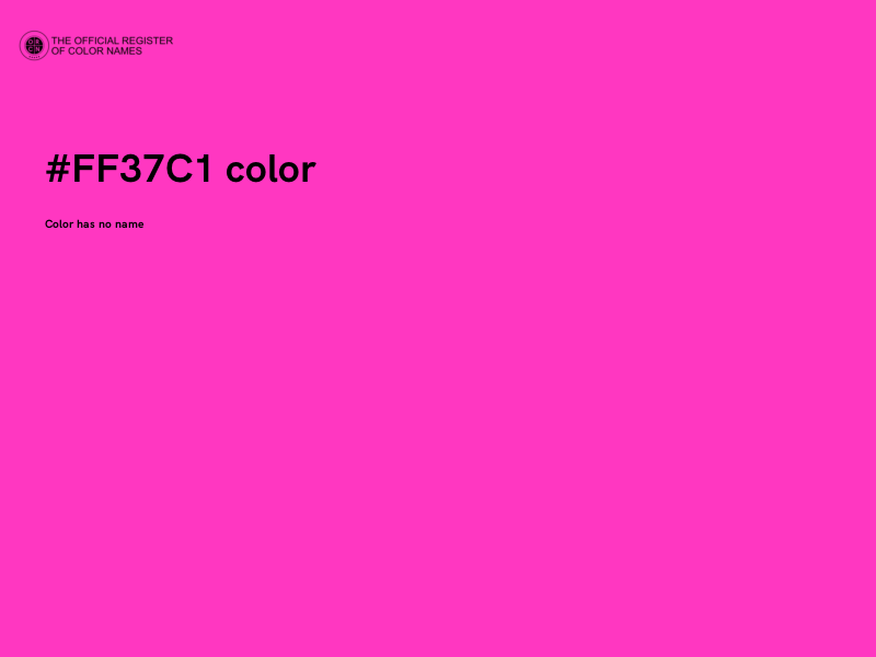 #FF37C1 color image