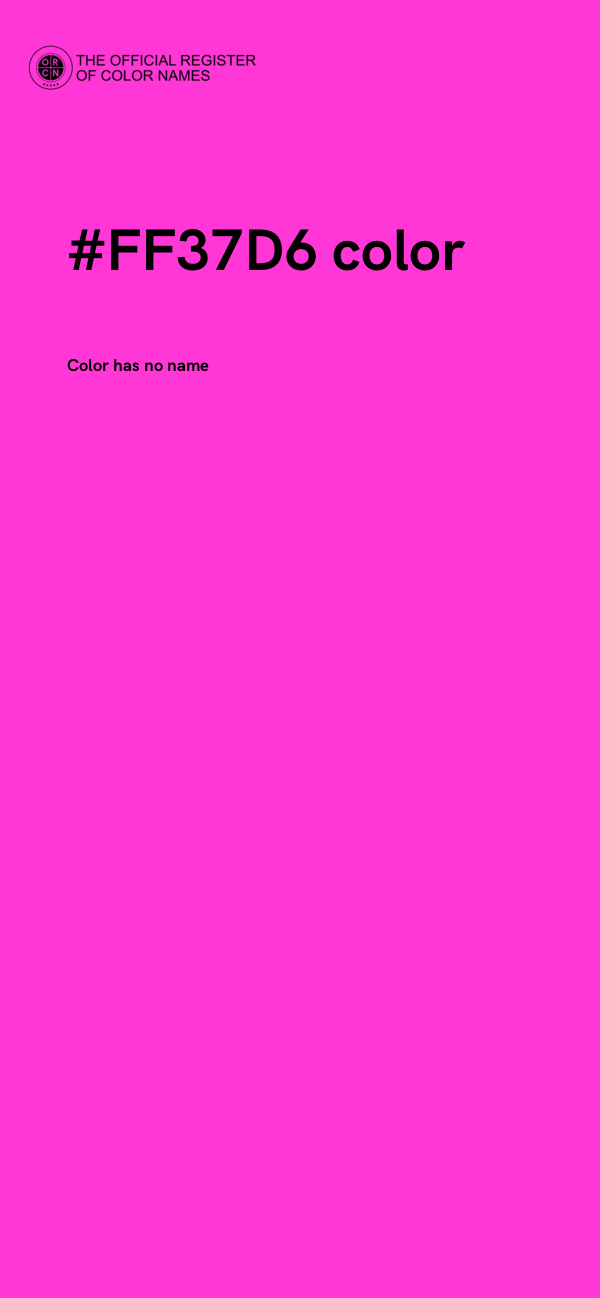 #FF37D6 color image